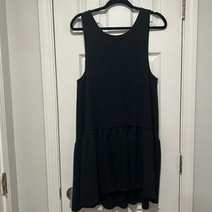 Free People. Textured Black Dress. Size M.